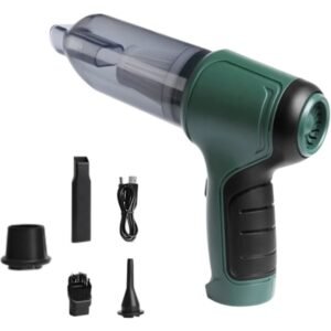 Håndholdt Ledningsfri Støvsuger, Mini Håndholdt Støvsuger, Bil Støvsuger med Kraftig Sugeevne, Genopladelig 3 i 1 Sugende Blæsende Let