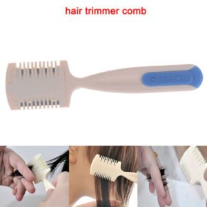 Holdbar Hårtrimmer Kam med Razor Blade