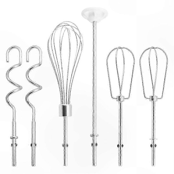 KitchenAid Håndmixer Tilbehør: Piskeris i rustfrit stål, Ballonpiskeris, Stavblender & Dejkroge til KitchenAid Mixere-FF-
