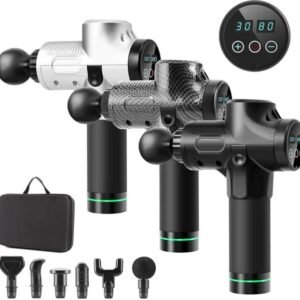 Massagepistol E-1000 PRO, Svart, Massage Gun, 30 lägen