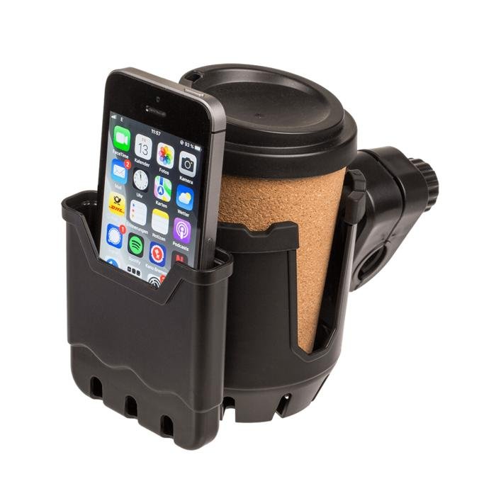 Mugholder / Mobilholder til Barnevogn - Fastgøres på vognen