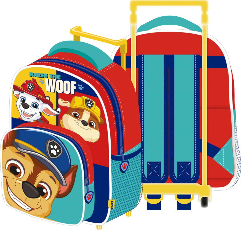Paw Patrol - Skoletaske Trolley - 24 X 36 X 12 Cm