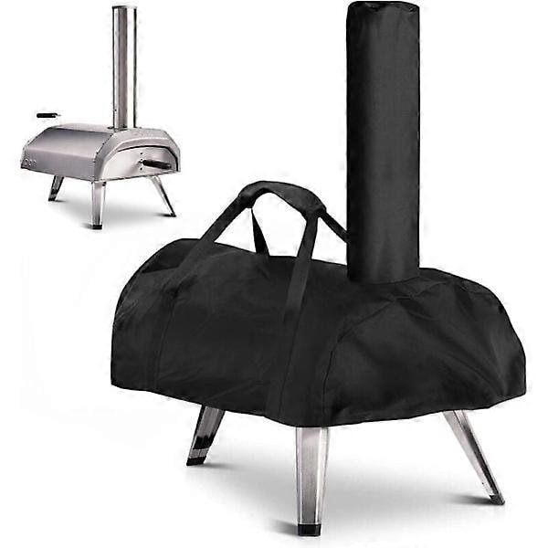 Pizzaovn Cover til Ooni Karu 12, Vandtæt, Vejrbestandig, Oxford Stof, Pizzaovn Cover, Sort, 81 x 42 x 21 cm, Til Ooni Karu 12 (FMY)