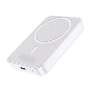 Powerbank Magnetisk med Trådlös Laddning 10000 mAh - Vit