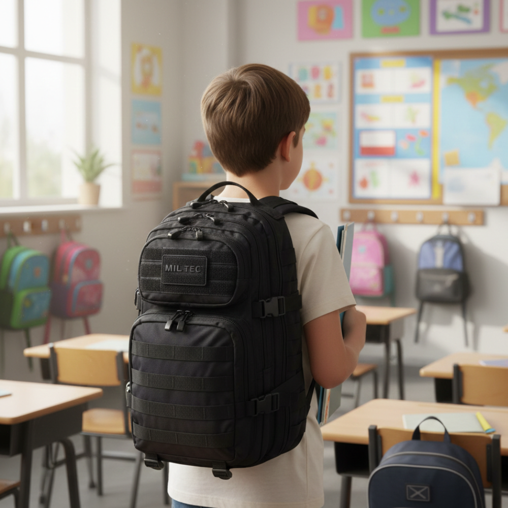 Sort skoletaske 0-3 klasse