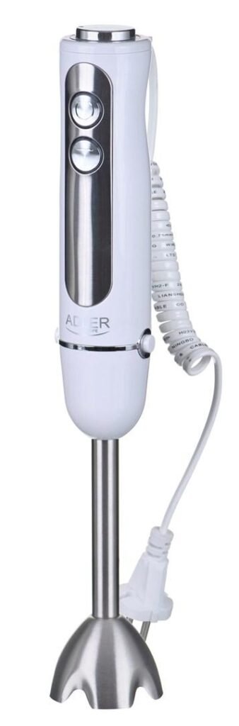 Stavblender Adler AD 4625W, rustfrit stål, 1.500 W, hvid