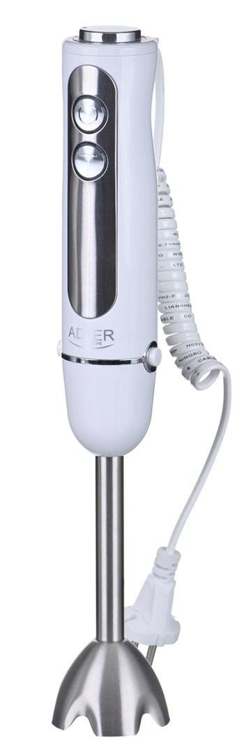 Stavblender Adler AD 4625W, rustfrit stål, 1.500 W, hvid