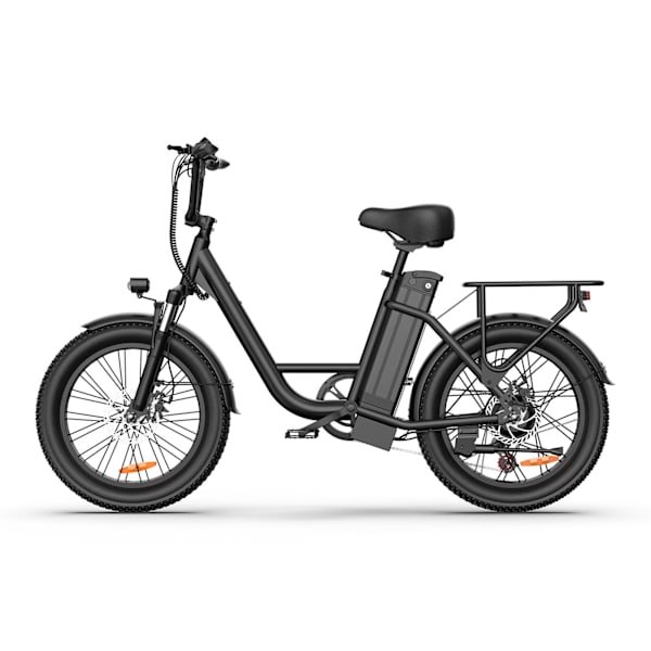 URLIFE E20 20-tommer elcykel med tykke dæk til voksne - 250W motor, 100 km udvidet rækkevidde