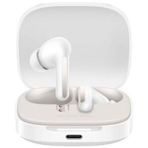 Xiaomi Redmi Buds 6 - trådløse in-ear høretelefoner med opladningsetui, hvid